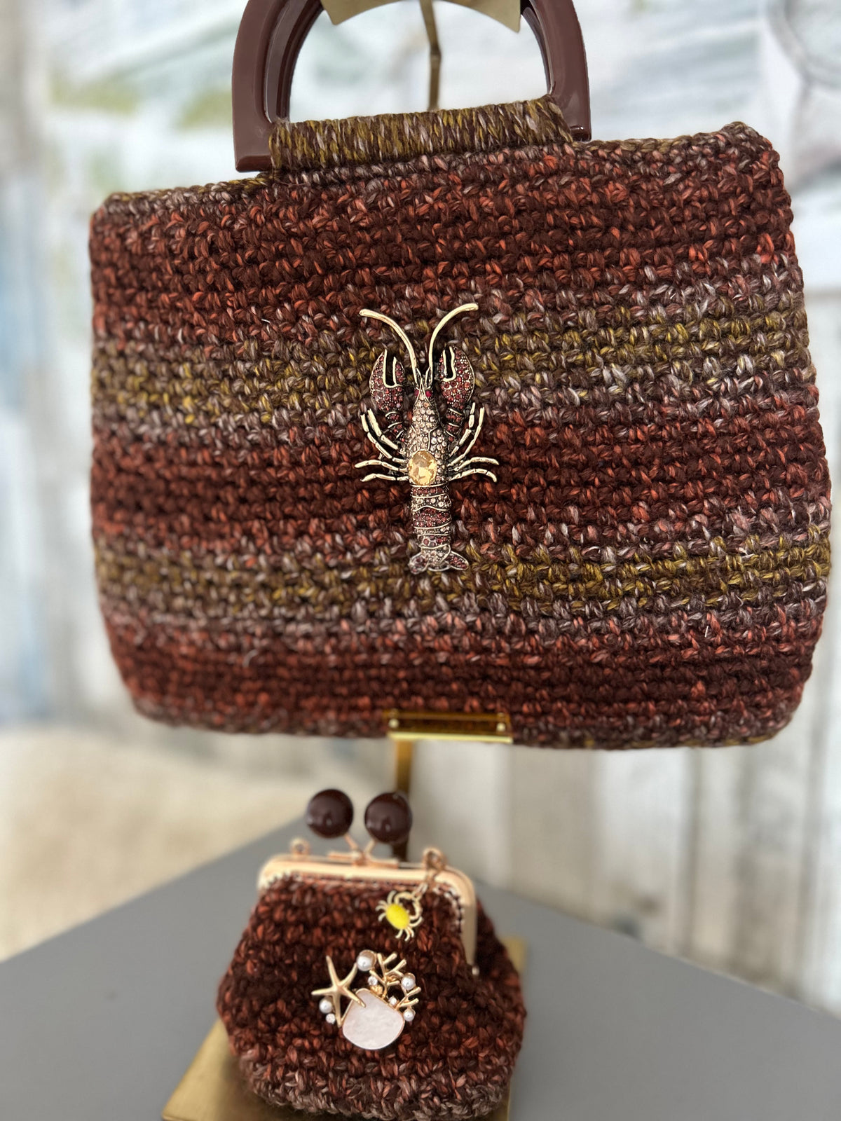 Lobster Cove Keepsake Bag and purse set