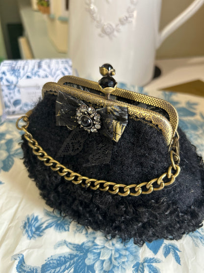 Midnight bloom coin purse