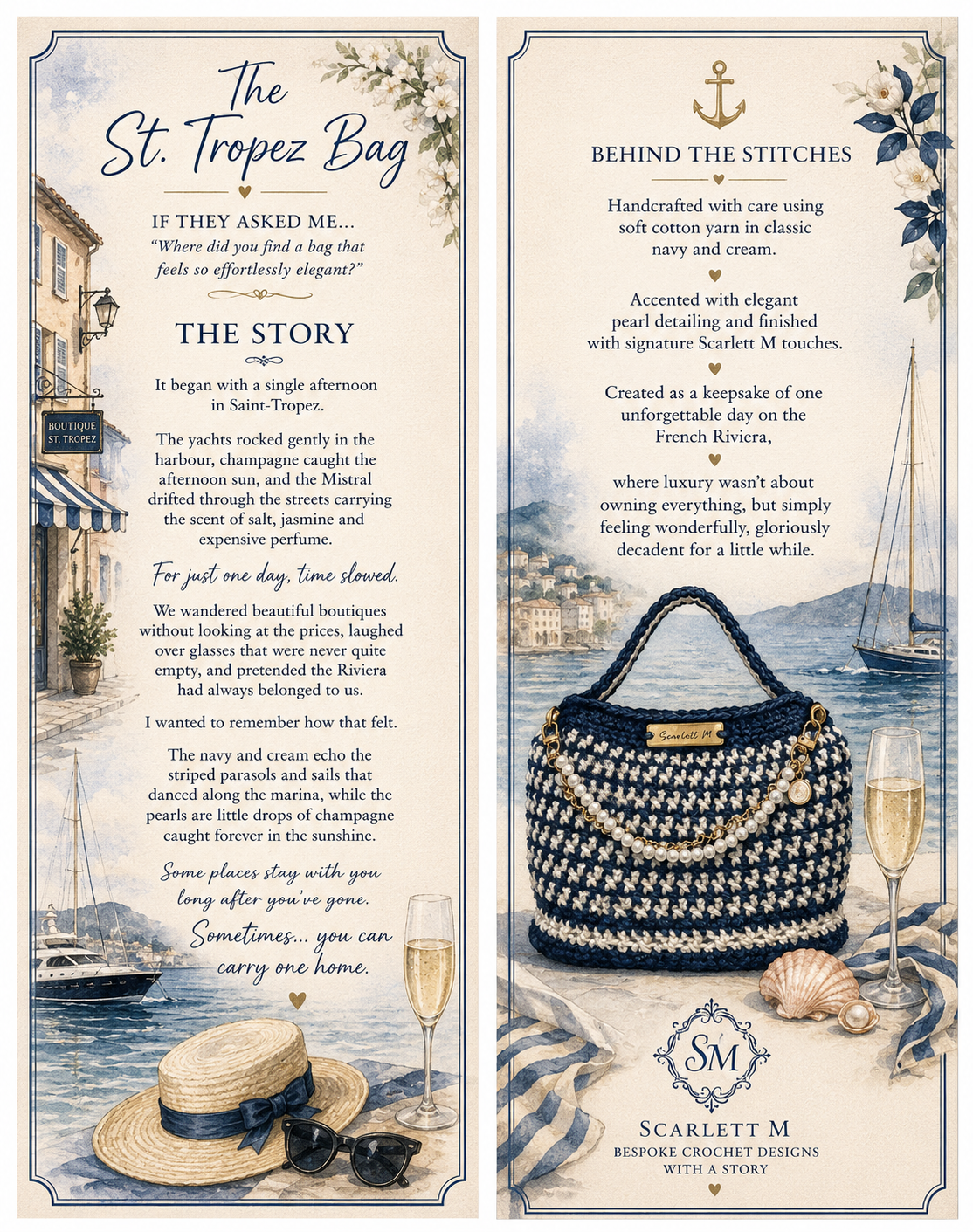 St Tropez- Story Bag
