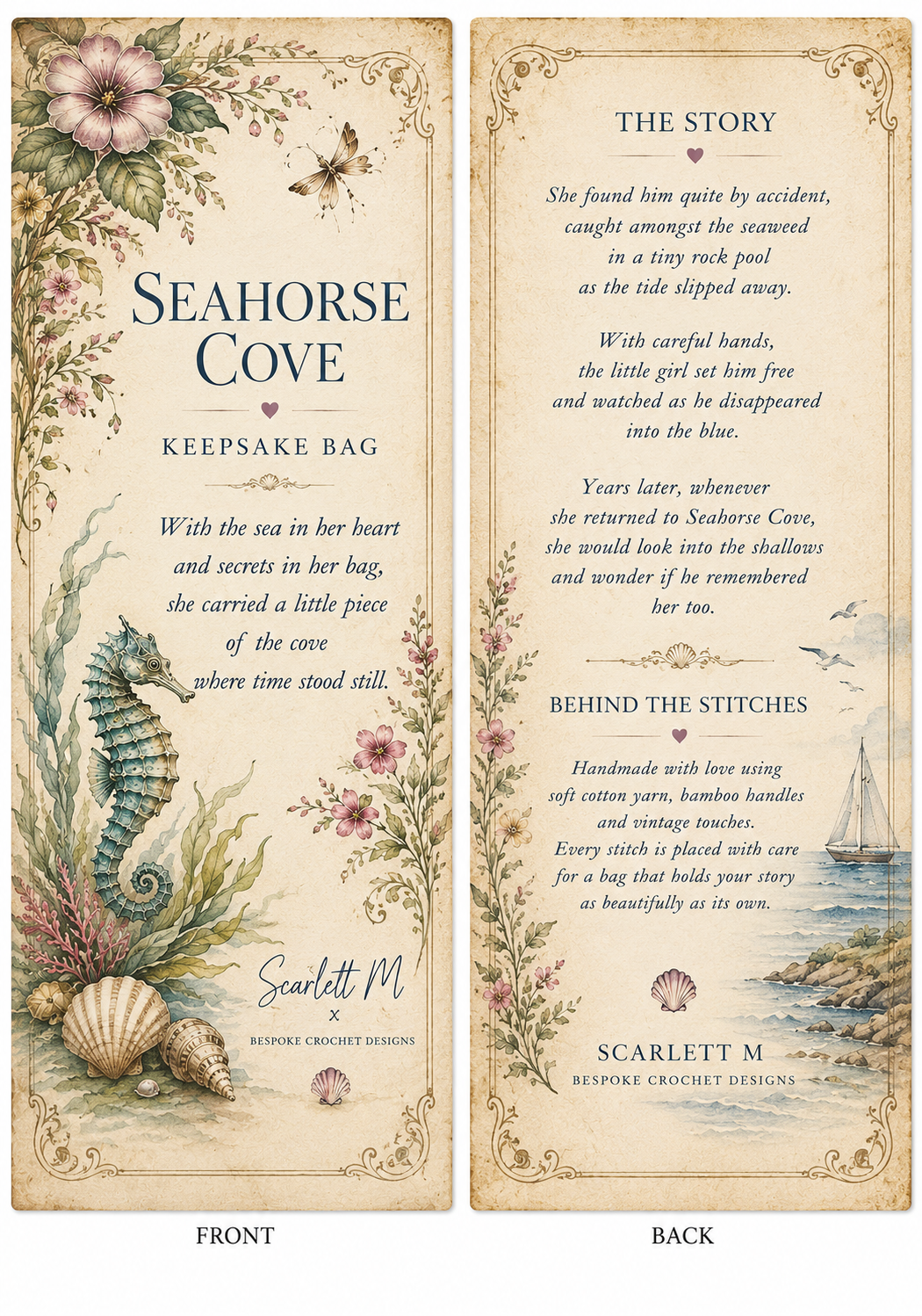 Seahorse Cove Keepsake bag